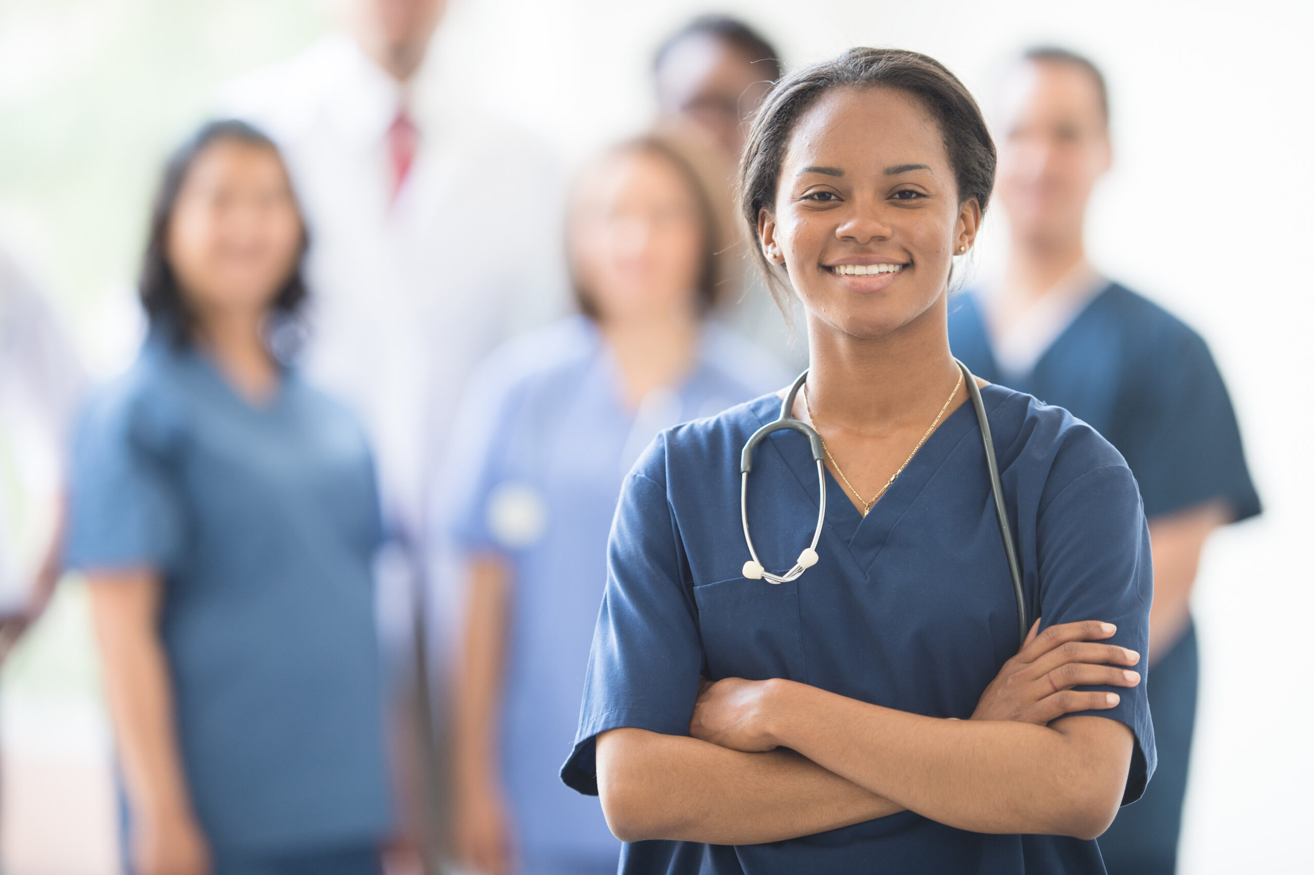 Medical Staff Training Portrait stock photo